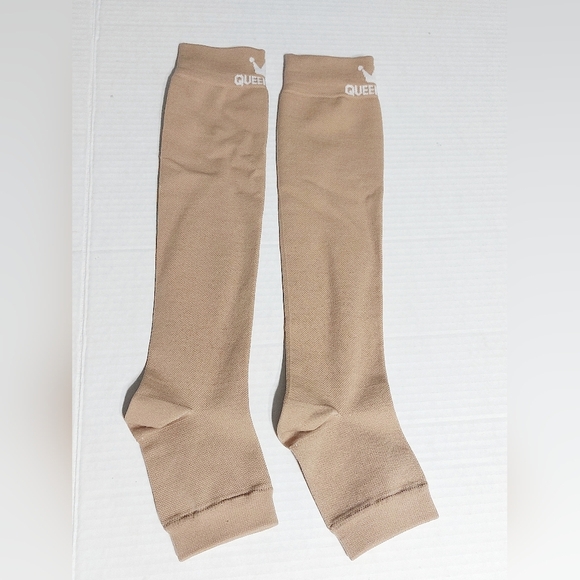 Tan Open Toe 3XL Queen Hero Compression Socks - Picture 1 of 7